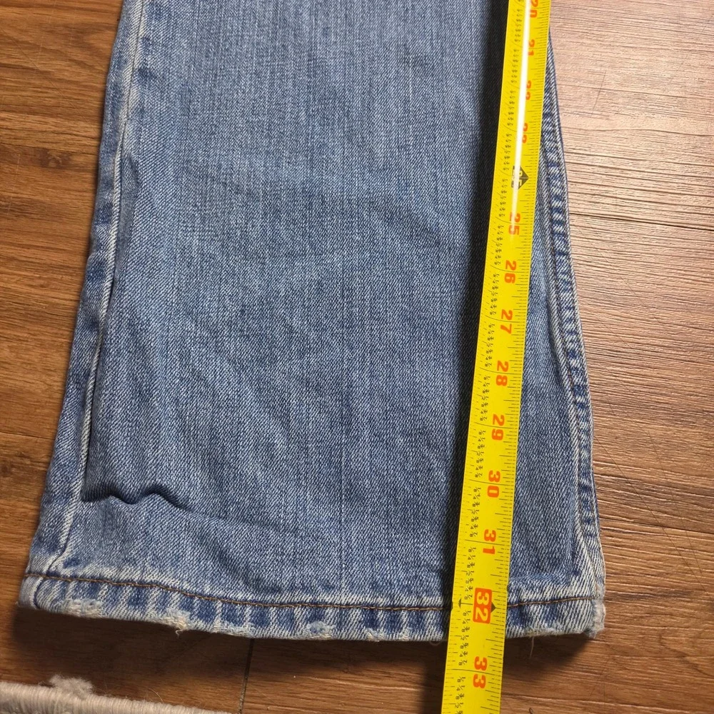 Levi's 527 Low Boot Cut Jeans Mens 36x32 Cotton Medium Wash Blue Western Grunge